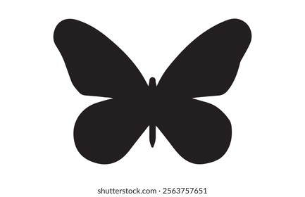 Butterfly Vector  silhouette black set isolated on transparent background Abstract modern seamless pattern of monarch butterfly contours on white background for decoration design  Closeup design eleme