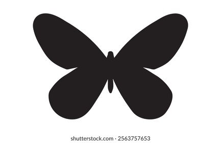 Butterfly Vector  silhouette black set isolated on transparent background Abstract modern seamless pattern of monarch butterfly contours on white background for decoration design  Closeup design eleme