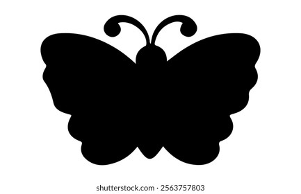 Butterfly Vector  silhouette black set isolated on transparent background Abstract modern seamless pattern of monarch butterfly contours on white background for decoration design  Closeup design eleme