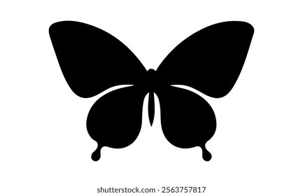 Butterfly Vector  silhouette black set isolated on transparent background Abstract modern seamless pattern of monarch butterfly contours on white background for decoration design  Closeup design eleme