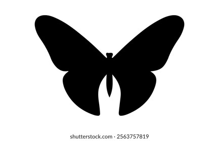 Butterfly Vector  silhouette black set isolated on transparent background Abstract modern seamless pattern of monarch butterfly contours on white background for decoration design  Closeup design eleme