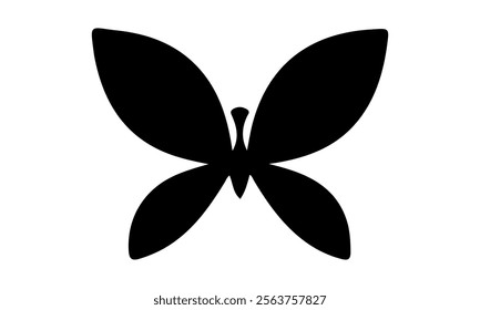 Butterfly Vector  silhouette black set isolated on transparent background Abstract modern seamless pattern of monarch butterfly contours on white background for decoration design  Closeup design eleme