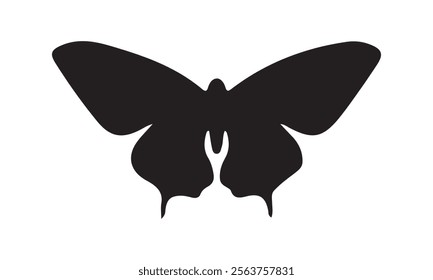 Butterfly Vector  silhouette black set isolated on transparent background Abstract modern seamless pattern of monarch butterfly contours on white background for decoration design  Closeup design eleme