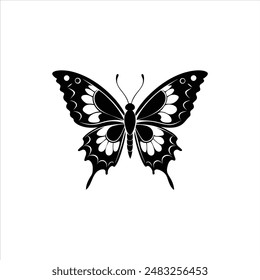 Butterfly vector silhouette Design EPS
