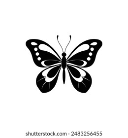 Butterfly vector silhouette Design EPS
