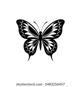 Butterfly vector silhouette Design EPS