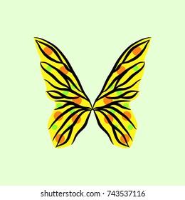 butterfly vector symbol