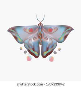Símbolo vectorial de mariposa EPS 10