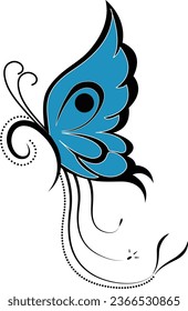 Schmetterling-Vektor-T-Shirt-Design