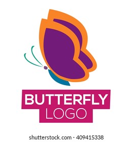 Butterfly Vector Template
