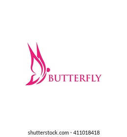 Butterfly Vector Template Stock Vector (Royalty Free) 411018418 ...