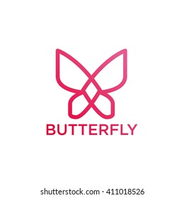 Butterfly Vector Template
