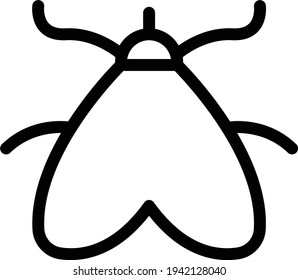 butterfly vector thin line icon