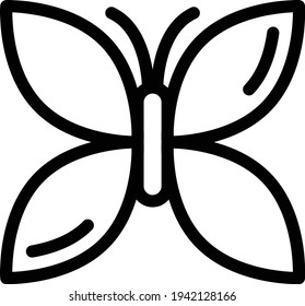 butterfly vector thin line icon