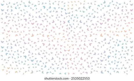 butterfly vectors pattern in Black silhouettes ,butterfly vector set. Elegant wild flying isolated in white