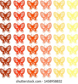 Butterfly wallpaper, illustration, vector on white background.