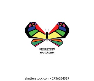 Butterfly Wallpaper never give up