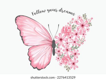 butterfly watercolor hand drawn design vector hand drawn