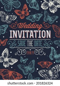 Butterfly Wedding Invitation