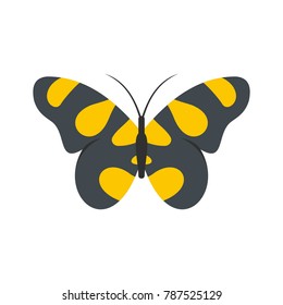 Butterfly in wildlife icon. Flat illustration of butterfly in wildlife vector icon isolated on white background