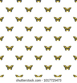 Butterfly in wildlife pattern seamless in flat style for any design