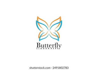 butterfly wing design with modern concept