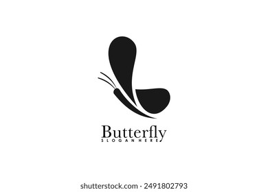 butterfly wing design with modern concept