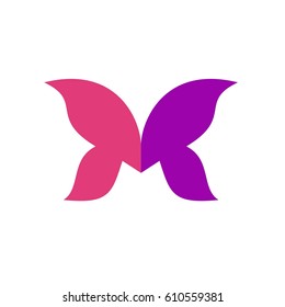 Butterfly Wing Letter M