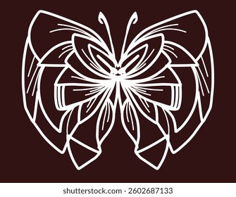 butterfly wing ornament shape design