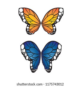 Butterfly wing vector