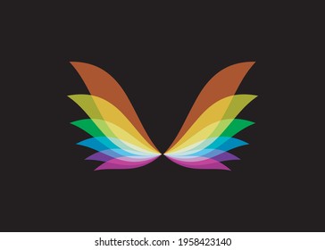 Butterfly Wing Vector Logo Design 