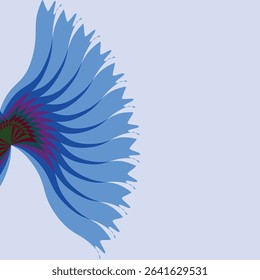 Butterfly Wing Vector Spectrum Line Use Stock Vector