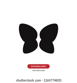 Butterfly wings icon vector
