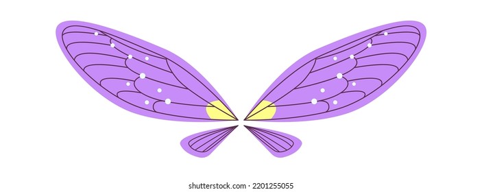 Icono de alas de mariposa. Ilustración del vector