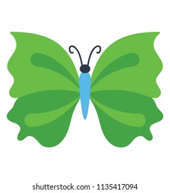 
Butterfly with wings making a zigzag shape, icon for zigzag wing butterfly   
