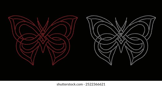 Butterfly Wings Rhinestone Design, Rhinestone Design, Rhinestone Pattern, Rhinestone Design T-shirt, Butterfly Wings