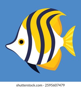 A Butterflyfish fish vector illustration