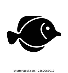 Butterflyfish Vector Glyph Icon For Personal And Commercial Use.
