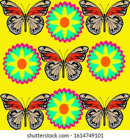 butterflyfly seamless vector art design