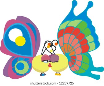 Schmetterlingskuss