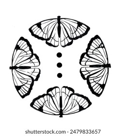 butterflys. t-shirt printing pattern, tattoo and more