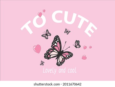 butterly butterflies daisy flower positive fashion quote text hand drawn motivational inspiration spring summer social media text design slogan sticker paper fabric graphic good vibes 