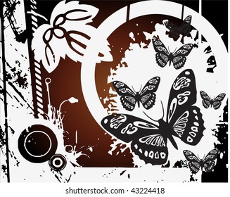 butterly vintage design