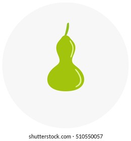 Butternut icon in trendy flat style isolated on color background. Vegetables symbol for your design, logo, UI. Vector illustration, EPS10. Flat style.