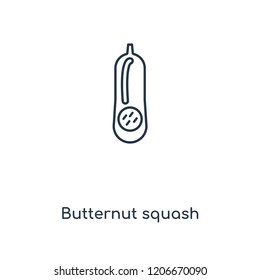 Butternut squash concept line icon. Linear Butternut squash concept outline symbol design. This simple element illustration can be used for web and mobile UI/UX.