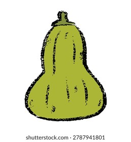 Butternut squash crayon wax