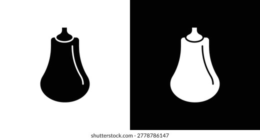 Butternut squash icon black clipart pack.