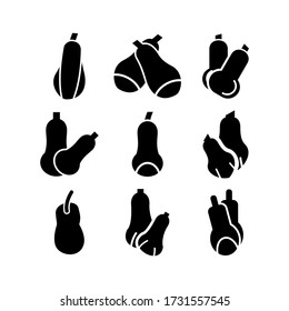 butternut squash  icon or logo isolated sign symbol vector illustration - Collection of high quality black style vector icons

