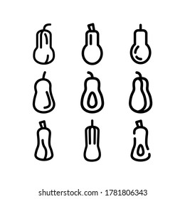 icono de squash de marihuana o logotipo símbolo de signo aislado ilustración vectorial - Colección de iconos vectoriales de estilo negro de alta calidad
