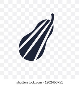Butternut squash transparent icon. Butternut squash symbol design from Fruit and vegetables collection. Simple element vector illustration on transparent background.